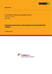 Produktbild: Corporate Governance. Internationale und interkulturelle Aspekte