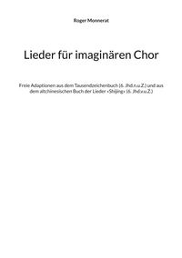 Produktbild: Lieder f&uuml;r imagin&auml;ren Chor