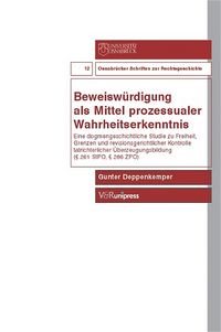 Produktbild: Beweisw&uuml;rdigung als Mittel prozessualer Wahrheitserkenntnis