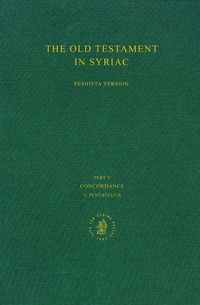 Produktbild: The Old Testament in Syriac According to the Peshiṭta Version, Part V: Concordance, Vol. 1 Pentateuch