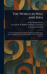 Produktbild: The World as Will and Idea