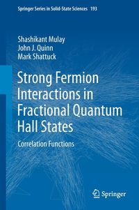 Produktbild: Strong Fermion Interactions in Fractional Quantum Hall States