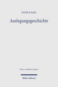 Produktbild: Auslegungsgeschichte