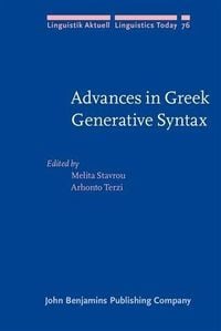 Produktbild: Advances in Greek Generative Syntax