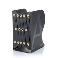 Produktbild: MyLibrary A-Z Metall-Buchregal Schwarz
