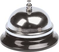 Produktbild: Q-CONNECT&reg; Tischglocke, schwarz/silber
