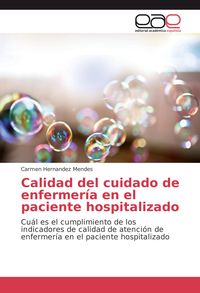 Produktbild: Calidad del cuidado de enfermer&iacute;a en el paciente hospitalizado