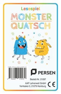 Produktbild: Lesespiel Monster-Quatsch