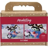 Produktbild: Creativ Company Mini Kreativ Set Modellieren, Rentiermonster, sortierte Farben