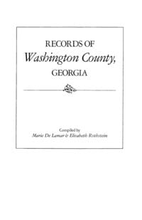 Produktbild: Records of Washington County, Georgia