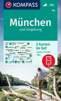 KOMPASS Wanderkarten-Set 184 München und Umgebung (2 Karten) 1:50.000 Kompass-Karten GmbH