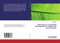Produktbild: Planning for sustainable development of walled city area of Jaipur