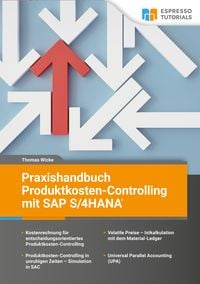 Produktbild: Praxishandbuch Produktkosten-Controlling mit SAP S/4 HANA