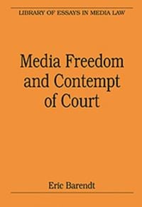 Produktbild: Media Freedom and Contempt of Court