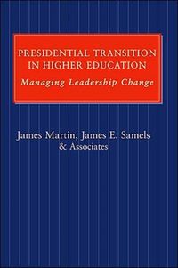 Produktbild: Presidential Transition in Higher Education