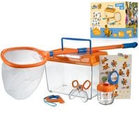 Produktbild: Bresser 11040 - DieMaus Outdoor-Set mit Terrarium, Kescher, Lupe, Lupendose, Sammelwerkzeug, Aufkleber