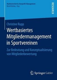 Produktbild: Wertbasiertes Mitgliedermanagement in Sportvereinen
