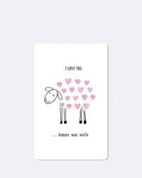 Produktbild: Lunacard Postkarte *Love you&hellip; komme was wolle
