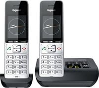 Produktbild: Gigaset COMFORT 500A duo DECT, GAP Schnurloses Telefon analog Babyphone, Freisprechen, f&uuml;r H&ouml;rger&auml;te kompatibel, Headsetanschluss