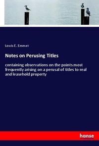 Produktbild: Notes on Perusing Titles