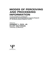 Produktbild: Modes of Perceiving and Processing Information