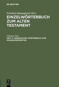 Produktbild: Hebr&auml;isches W&ouml;rterbuch zum Dodekapropheton