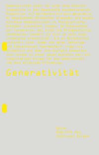 Produktbild: Generativit&auml;t
