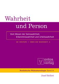 Produktbild: Wahrheit und Person