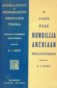 Produktbild: Puhe runoilija Archiaan puolustukseksi