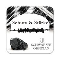 Produktbild: Schwarzer Obsidian Splitterarmband