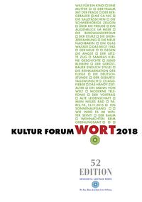 Produktbild: KulturForumWORT