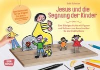 Produktbild: Jesus und die Segnung der Kinder. Erz&auml;hlschienen-Figurenset
