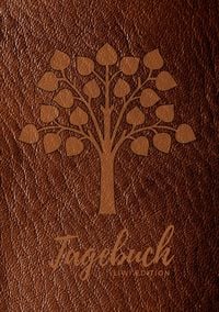 Produktbild: Tagebuch f&uuml;r M&auml;nner und Frauen - A5 liniert - 100 Seiten 90g/m&sup2; - Soft Cover Lebensbaum braun - Papier