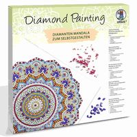 Bild vom Artikel URSUS ErwachsenenBastelsets Diamond Painting Diamanten Mandala, hellblau/rot/gelb (Set 1) vom Autor 