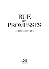 Produktbild: Rue des promesses