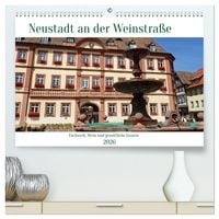 Produktbild: Neustadt an der Weinsta&szlig;e - Fachwerk, Wein und gem&uuml;tliche Gassen (hochwertiger Premium Wandkalender 2026 DIN A2 quer), Kunstdruck in Hochglanz