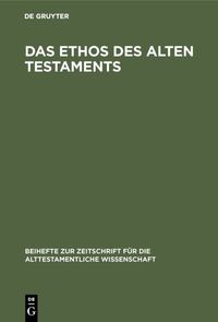 Produktbild: Das Ethos des Alten Testaments