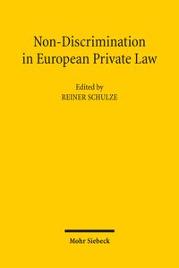 Produktbild: Non-Discrimination in European Private Law
