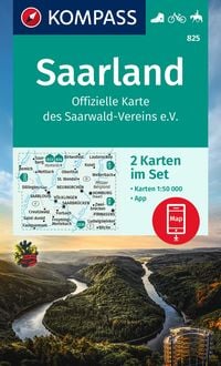 Bild vom Artikel KOMPASS Wanderkarten-Set 825 Saarland, Offizielle Karte des Saarwald-Vereins e.V. (2 Karten) 1:50.000 vom Autor 