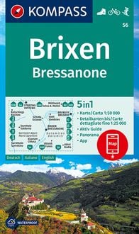 Bild vom Artikel KOMPASS Wanderkarte 56 Brixen, Bressanone 1:50.000 vom Autor 
