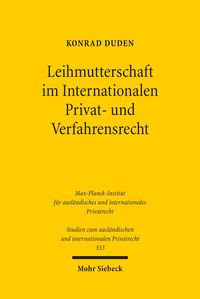 Produktbild: Leihmutterschaft im Internationalen Privat- und Verfahrensrecht