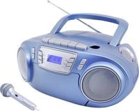 Produktbild: soundmaster SCD5800BL CD-Radio UKW USB, Kassette, Radiorecorder Inkl. Mikrofon Blau