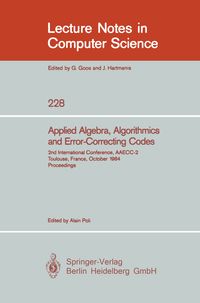 Produktbild: Applied Algebra, Algorithmics and Error-Correcting Codes