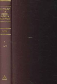Produktbild: Bibliography of Modern American Philosophers