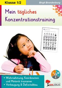 Produktbild: Mein t&auml;gliches Konzentrationstraining / Klasse 1-2