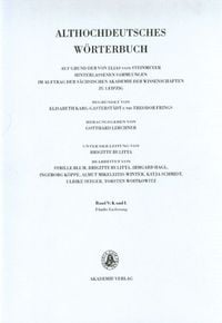 Produktbild: Althochdeutsches W&ouml;rterbuch / Band V: K-L, 5. Lieferung (kor.. bis krazz&ocirc;n)