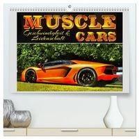 Produktbild: Muscle Cars, Geschwindigkeit und Leidenschaft (hochwertiger Premium Wandkalender 2027 DIN A2 quer), Kunstdruck in Hochglanz