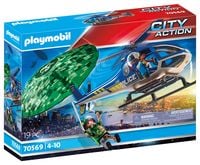 Produktbild: PLAYMOBIL&reg; 70569 Polizei-Hubschrauber: Fallschirm-Verfolgung