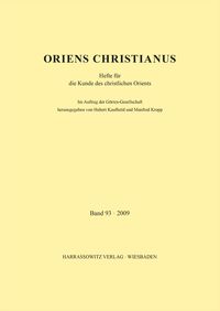 Produktbild: Oriens Christianus 93 (2009)