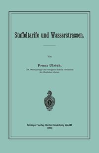 Produktbild: Staffeltarife und Wasserstrassen